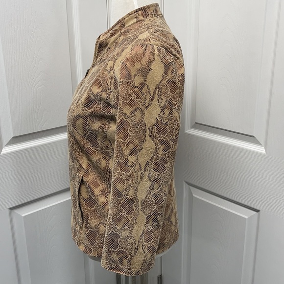 Alfred Dunner Animal Print Blazer Jacket - Picture 3 of 9